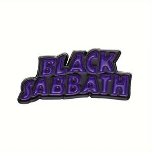 【未使用】ブラックサバス BLACK SABBATH ピンバッジ ピンズ ロゴ 80s