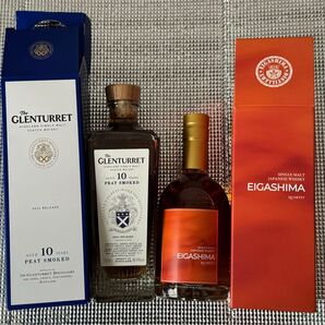 グレンタレット10年ピートスモークド2024 と江井ヶ嶋QUARTETの2本セット