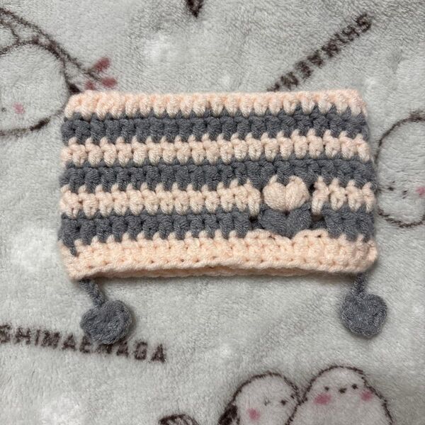 猫耳ニット帽子 ぬいぐるみ10cm用 ハンドメイド 着せ替え