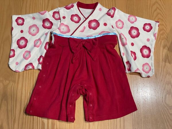 ベビー袴ロンパース 80サイズ 女の子