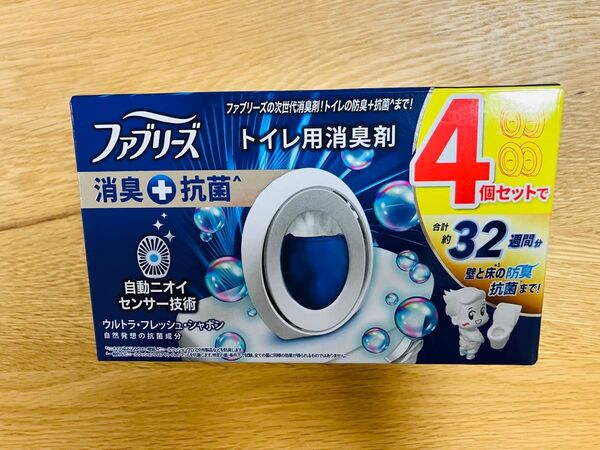 ファブリーズW消臭 トイレ用 ウルトラフレッシュシャボンの香り 4個セット