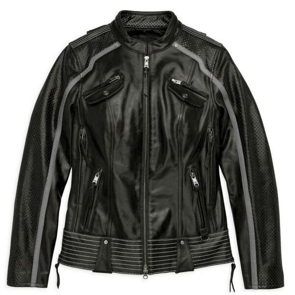 Harley Davidson 純正・新品・レディース・ヘアピンレザージャケット