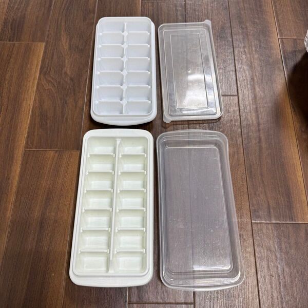 アイスストッカー アイストレー 製氷皿 蓋つき プラスチック製 14個用 × 2個