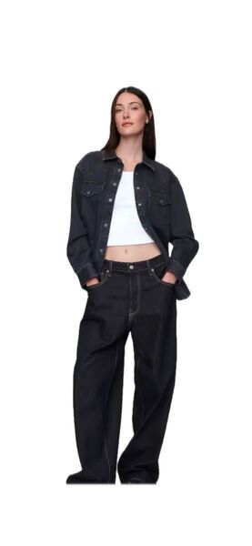 GAP ギャップ スーパーバギーデニム ダークリンス 29W30L