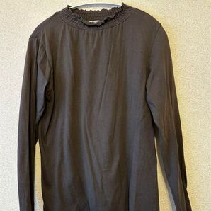 シンプル 黒 チュニック