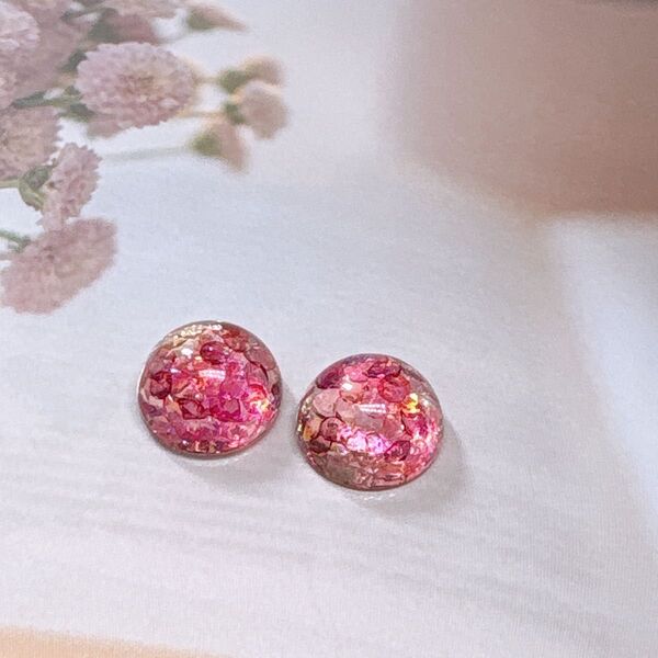 ハンドメイド*Blossom Flame〜ピアスorノンホールピアス 大