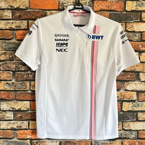 非売品 F1 レーシング チーム 2018 BWT フォースインディア 決勝レース用 ポロシャツ 日本GP レーシングポイント