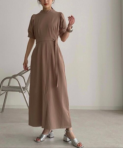 期間限定SALE【&g'aime】 美品 ロングワンピース レディース ワンピース M 半袖ワンピース 半袖 ロング丈
