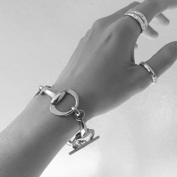 【最終値下げ】メキシコ製 Vintage Horse Bit Bracelet シルバー925 ホースビット TAXCO製