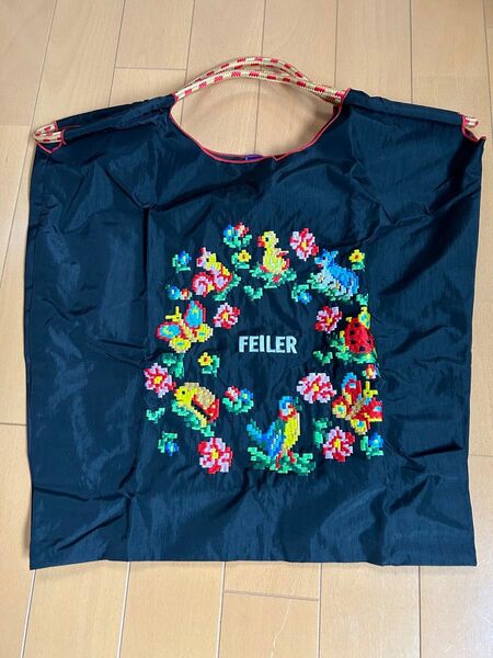 未使用品 M ナイロン刺繍トートバッグ
