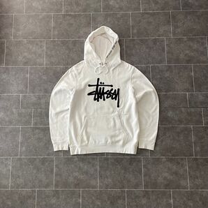 STUSSY ステューシー スウェットパーカー 白 M