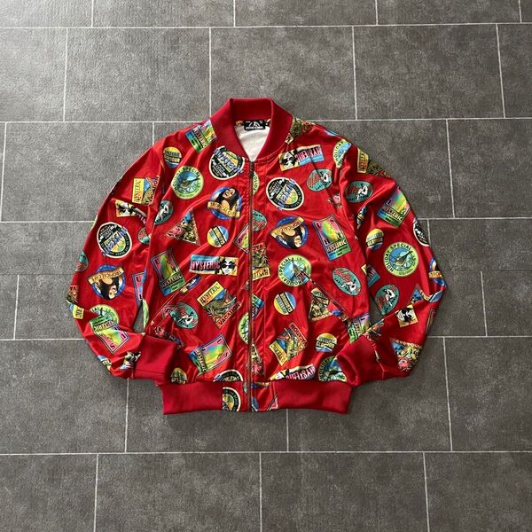 HYSTERIS GLAMOUR ヒステリックグラマー 総柄 ショートブルゾン スカジャン スーベニア レッド M
