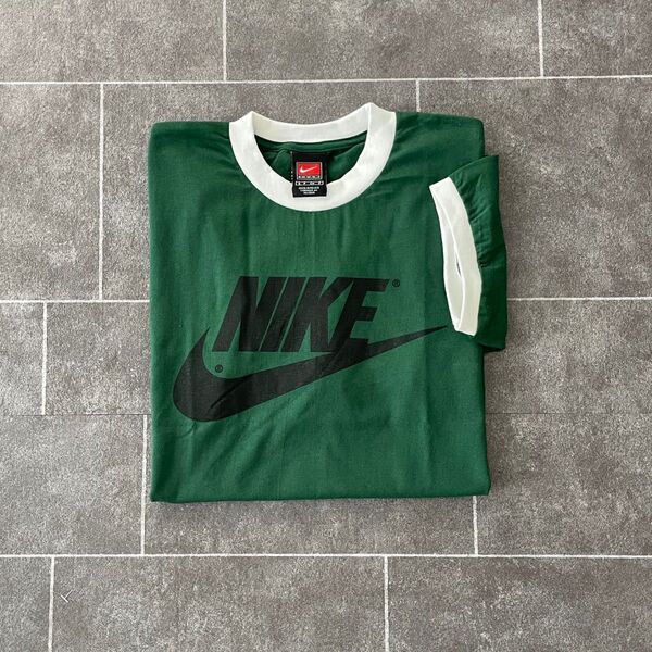 90~00's NIKE Dead stock ナイキ リンガーTシャツ グリーン S/S