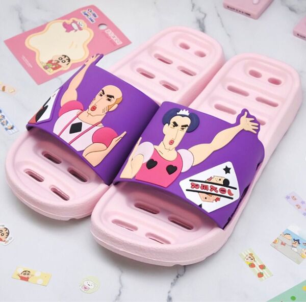 【新品】クレヨンしんちゃん マカオとジョマ サンダル スリッパ 韓国限定