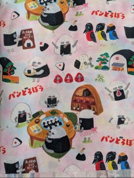 パンどろぼう Polyester cotton 70cm×50cm