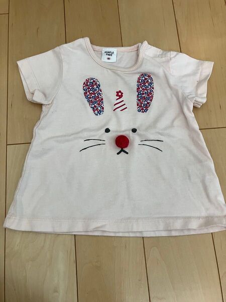 SIMPLE FREE ウサギデザイン Tシャツ 80 赤ちゃん本舗 半袖