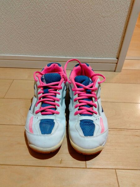 YONEX バドミントンシューズ 25.0cm ホワイト/ピンク