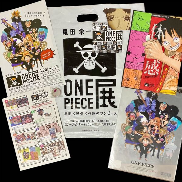 ワンピース展 体感 公式パンフレット ビブルカード クリアファイル 缶バッジ ONE PIECE展 グッズセット