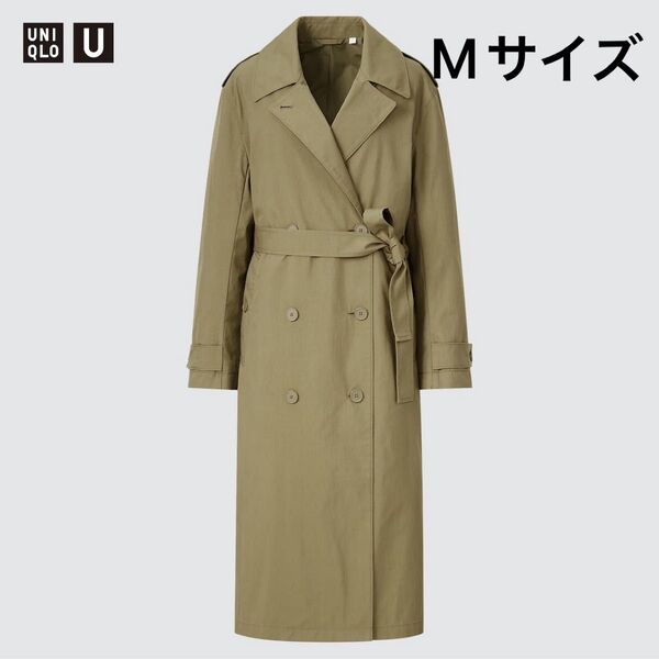 【ユニクロ】UNIQLO オーバートレンチコート Mサイズ トレンチコート スプリングコート