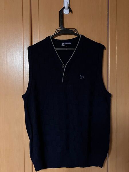 【古着】Sergio Tacchini セルジオタッキーニ ニットベスト Lサイズ