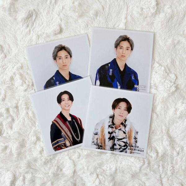 SixTONES 田中樹 ましかくフォト 4枚セット 公式写真 カウントダウン カウコン