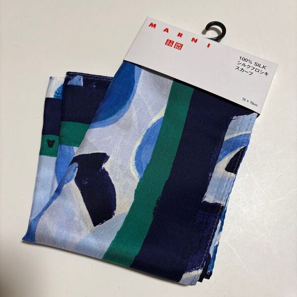 UNIQLO ユニクロ シルクスカーフ シルク 100% マルーニ marni コラボ