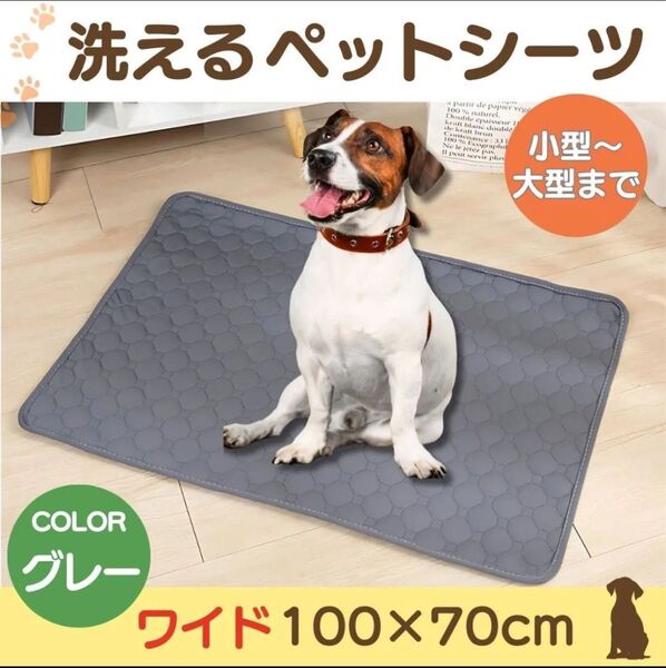 洗える トイレ マット ペット シーツ XL 厚手 吸水 介護 多頭 犬 猫 大きい ワイド シート 車内 汚れ 防止 おしっこ