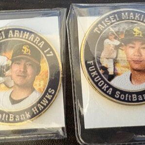 福岡ソフトバンクホークス 2025年開幕戦 2024年シーズンリーグ優勝記念メダル 牧原・有原選手 コイン SoftBank