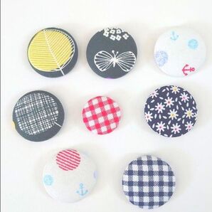 8個セット くるみボタン ハンドメイド まとめ売り