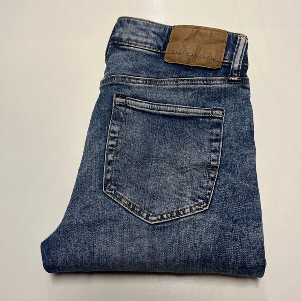 AMERICAN EAGLE アメリカンイーグル スーパースキニー ストレッチジーンズ デニムパンツ ダメージ加工 W29 L30