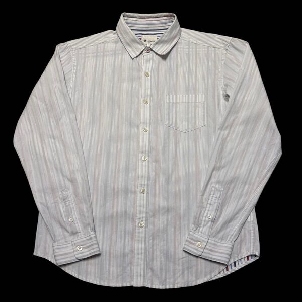 THE SHOP TK MIXPICE ザ ショップ ティーケー 長袖シャツ ストライプ M