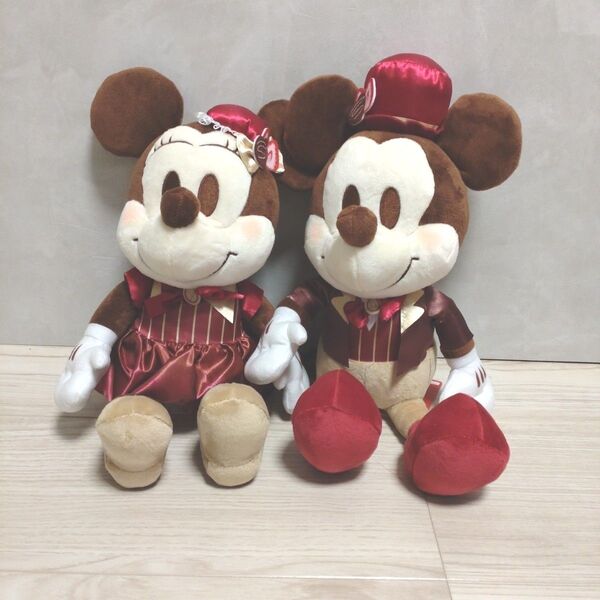 ミッキー&ミニー 【FDT】 チョコレートカラー BIGぬいぐるみ プライズ