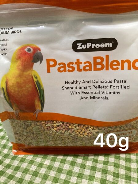 ズプリーム パスタブレンドM 40g オカメインコ オキナインコ ウロコインコ 中型インコ ペレット