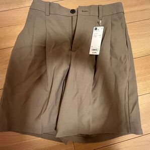 GU タックショートパンツ L ブラウン 未使用