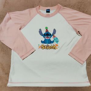 Disney スティッチ 長袖 Tシャツ パジャマ
