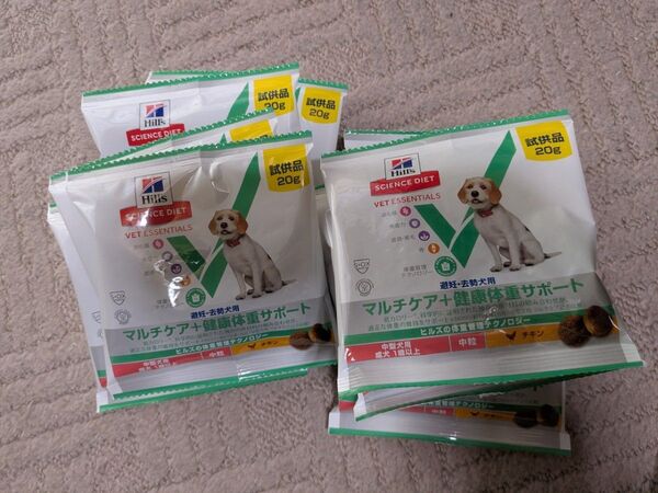 Hills science diet 犬 マルチケア健康体重サポート チキン 中粒 20g x 10=200g 中型犬 成犬