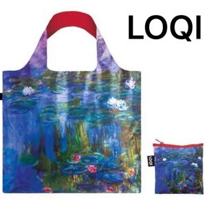 新品 ローキー エコバッグ トートバッグ LOQI 手提げ袋 モネ/睡蓮