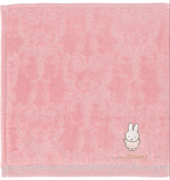 JILL STUART with miffy 婦人タオルハンカチ ローズピンク