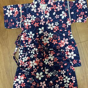 80サイズ 女の子 甚兵衛 甚平