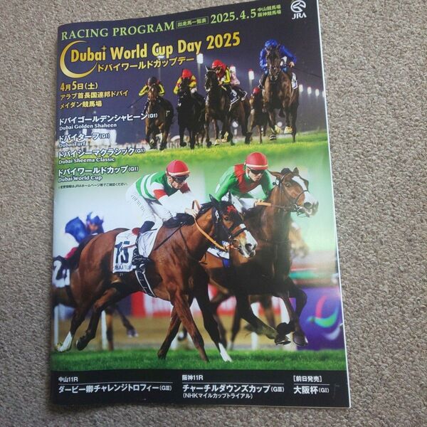 2025.4.5 中山競馬場・阪神競馬場 レ―シングプログラム ドバイ