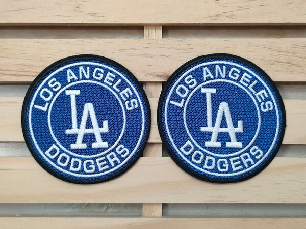 【MLB★PATCH】ロサンゼルスドジャース★縫い付けワッペン/パターンD<2枚>!<大谷翔平><山本由伸><佐々木朗希>