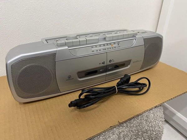 【コイズミ】SOUNDLOOKダブルラジカセSAD-1230/S【中古品】
