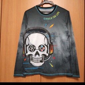 ワンダーネーション Gamer for Life Skullボーイズ 長袖トップス