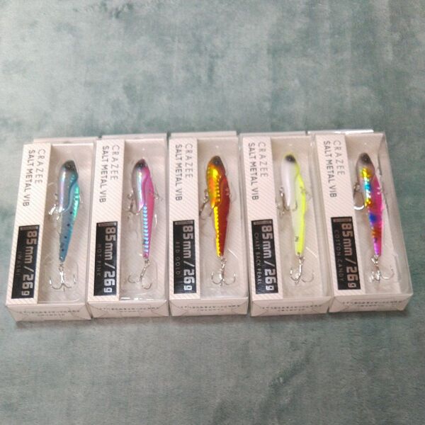 【新品】アルファタックル alphatackle CRAZEE SALT METAL VIB 85mm-26g×5color