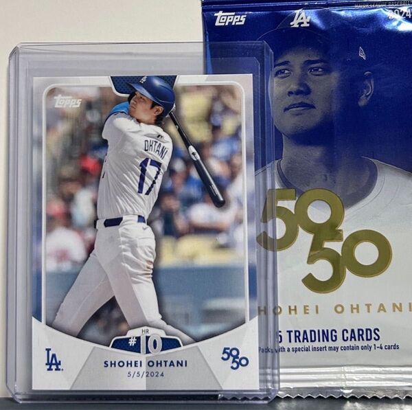 2024 Topps 大谷翔平 50/50 カード SHOHEI OHTANI Base HR #10 大谷 10号ホームラン