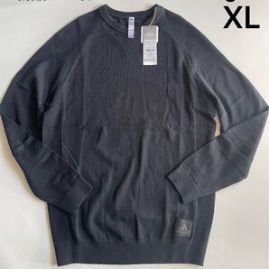 新品タグ付 定価16500円 アディダスゴルフ メンズ ニット XL ブラック セーター