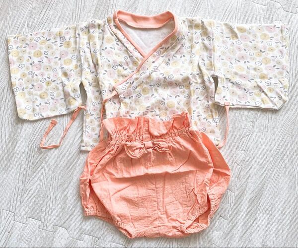 ベビー はかまセット 70〜80cm 花柄