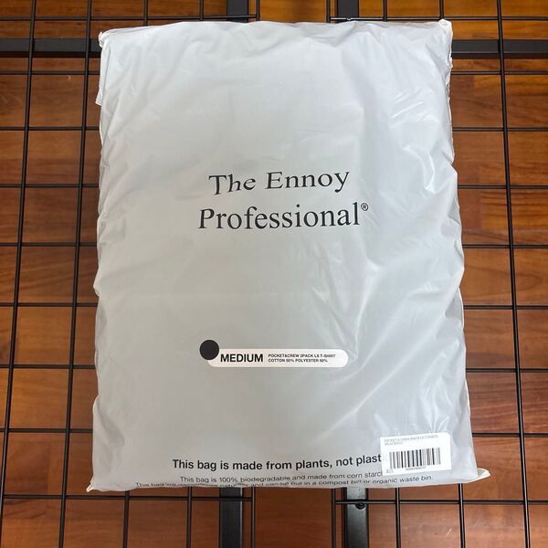 ENNOY POCKET CREW 2PACK T-SHIRTS (BLACK)