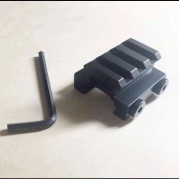 メタル製 高さアップ13mm ベースマウント スコープ 六角レンチ付き 20mm タクティカル ミリタリー サバゲー カメラ