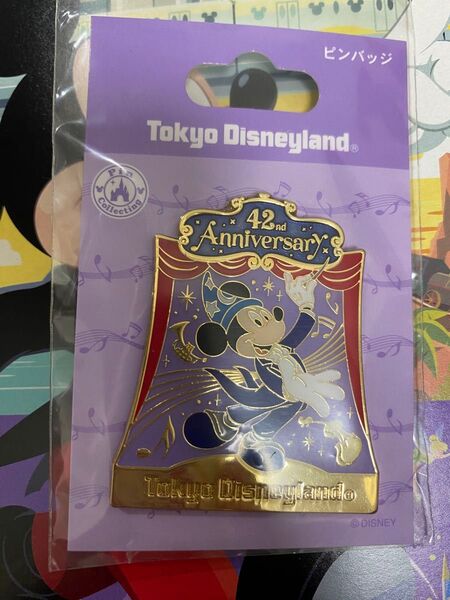 ディズニー 42周年 フィルハーマジック ピンバッジ